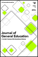 Journal of General Education Cover